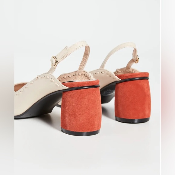 Reike Nen Tan Leather Slingback Mules Size 40/US 9.5 Heel Height 2.5” - Picture 5 of 16